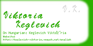 viktoria keglevich business card